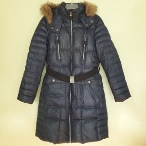 MARC NEW YORK (Andrew Marc) Navy Puffer Coat with Hood Sz L